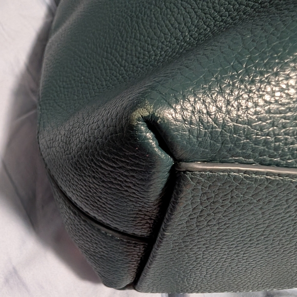 Kate Spade New York Zippy Shoulder Bag Pebbled Leather Purse Peacock (EUC) - Picture 9 of 15